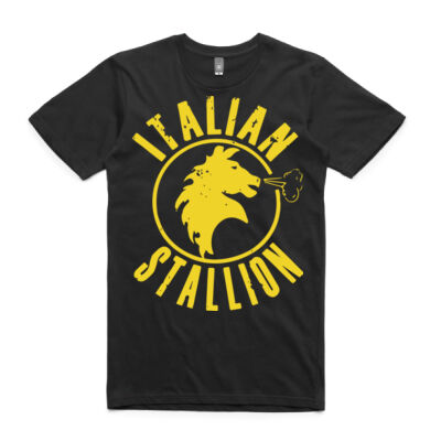 Rocky Balboa "Italian Stallion" Mens Tee (Gold Text) Thumbnail