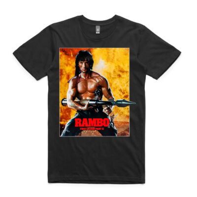 Rambo First Blood Part 2 Movie Poster Tee Thumbnail