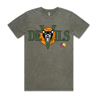 Hobart Devils (Green) - Stone Wash Staple Tee Thumbnail