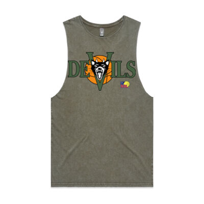 Hobart Devils (Green) - Stone Wash Barnard Tank Thumbnail