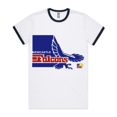 Newcastle Falcons Original Logo - Ringer T-Shirt Thumbnail