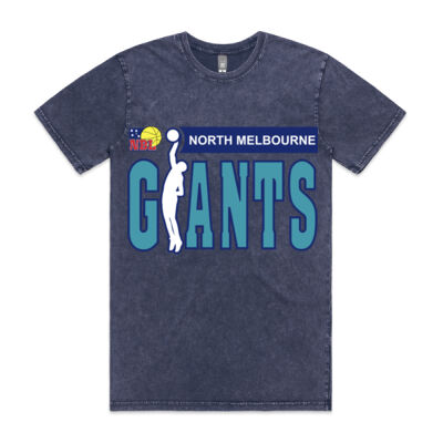 North Melbourne Giants (blue) | Stone Wash Staple Tee Thumbnail