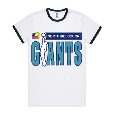 North Melbourne Giants (blue) | Ringer T-Shirt Thumbnail